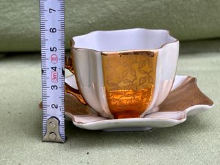 Taza Demitasse Vintage Porcelana Japonesa Oro