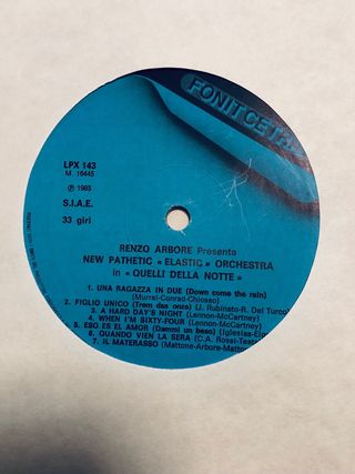 Vinile Renzo Arbore New Pathetic Orchestra