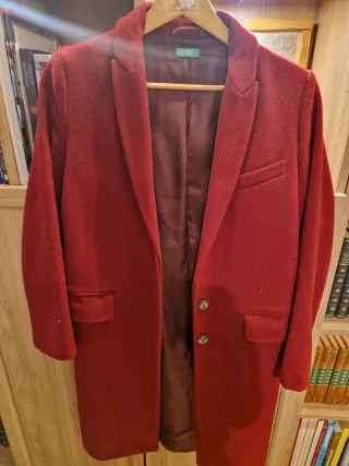 Abrigo United Colors of Benetton Rojo Talla 40 IT