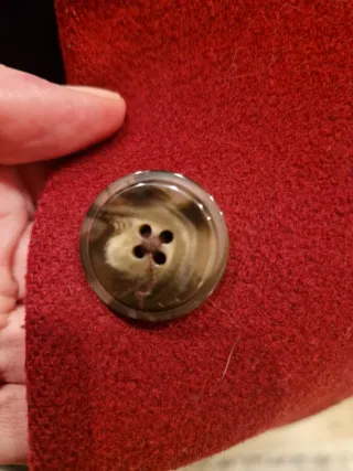 Abrigo United Colors of Benetton Rojo Talla 40 IT