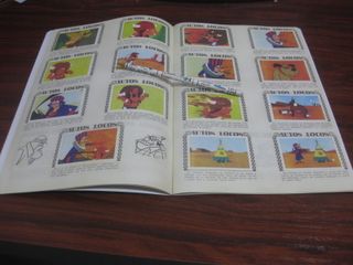 AUTOS LOCOS ALBUM DE CROMOS IMPRESOS NUEVO HANNA B