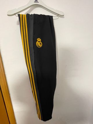 Chándal Real Madrid CF Adidas Negro/Dorado