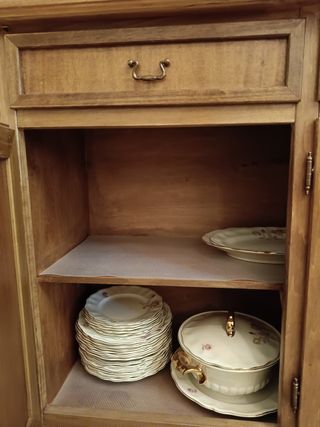 Credenza Arte Povera Legno e Vetro