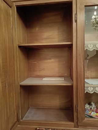 Credenza Arte Povera Legno e Vetro