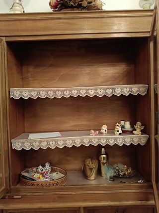 Credenza Arte Povera Legno e Vetro