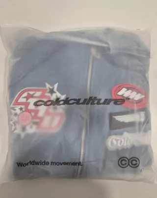 Sudadera Zip Cold Culture Azul