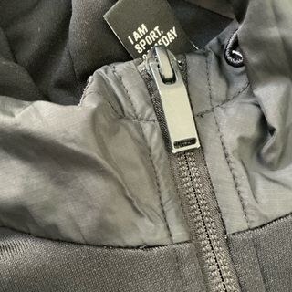 Sudadera Adidas con capucha negra y gris talla S