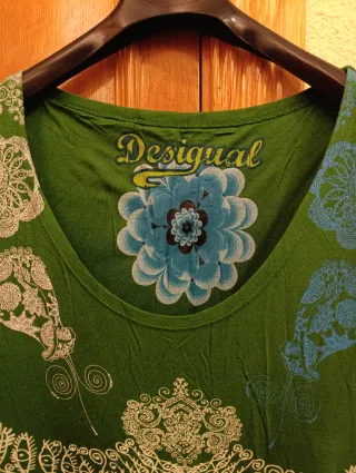 Vestido corto Desigual Verde