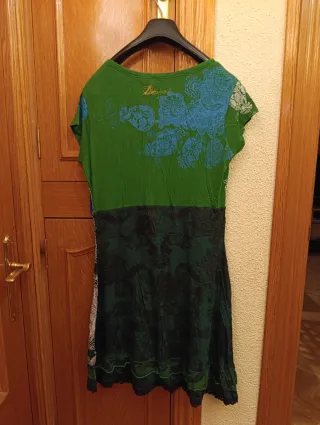 Vestido corto Desigual Verde