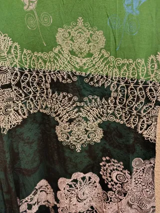 Vestido corto Desigual Verde