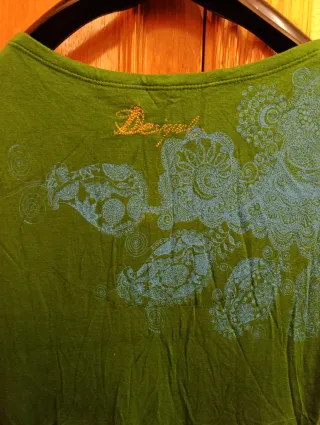 Vestido corto Desigual Verde