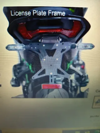 Soporte Matrícula Corto Z900