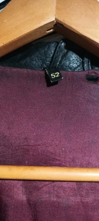 Chaqueta de cuero negra para hombre