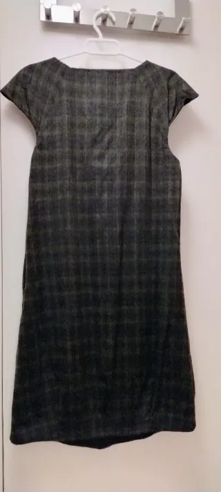 Vestido corto invierno Miss Sixty cuadros verde