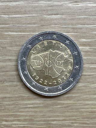 Moneda Lituania 1922-2022