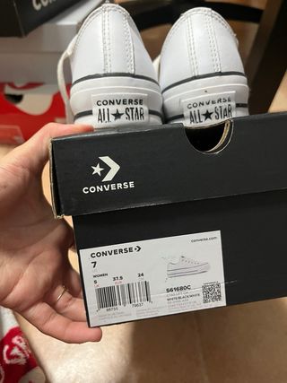 Converse blancas plataforma