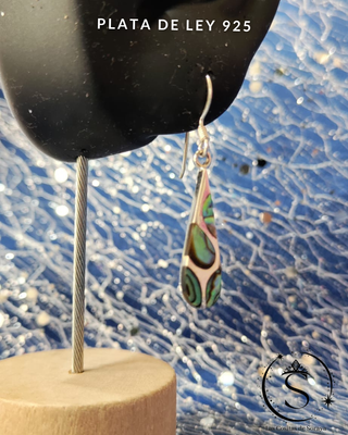 Pendientes Plata de Ley 925 con Abalon