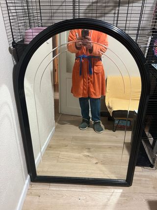 Espejo Negro con Marco Curvo (0.85-1.23)