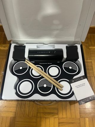 Batería Electrónica Portátil con Baquetas