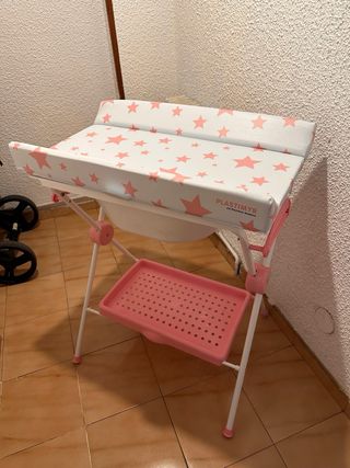 Bañera y cambiador para bebé