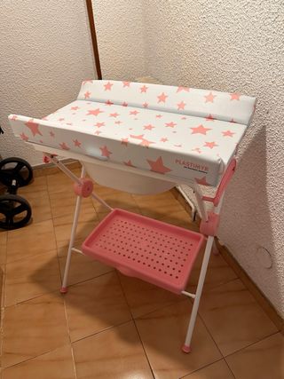 Bañera y cambiador para bebé
