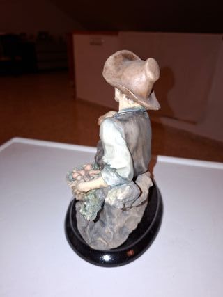 Pareja figuras resina pastores portugueses