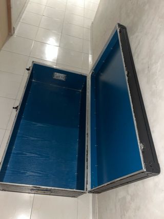 Baúl madera y chapa 50.5x105.5x31