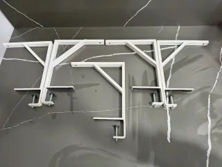 Soportes/Escuadras Blancas (5 unidades)