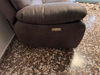 Sofá Eléctrico 3 Plazas Marrón