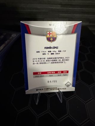 Carta Fermín López Daka 84/99 FC Barcelona