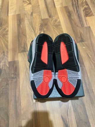 Jordan Flight Court GS Scarpe Grigio Rosso