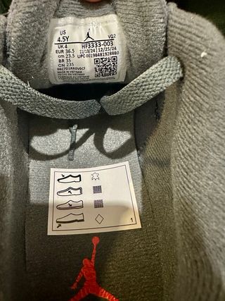 Jordan Flight Court GS Scarpe Grigio Rosso