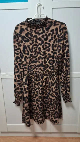 Vestido Leopardo Estampado talla M