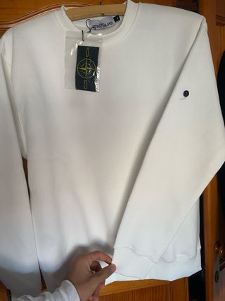 Sudadera Stone Island Blanca