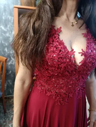 Vestido de fiesta rojo talla M