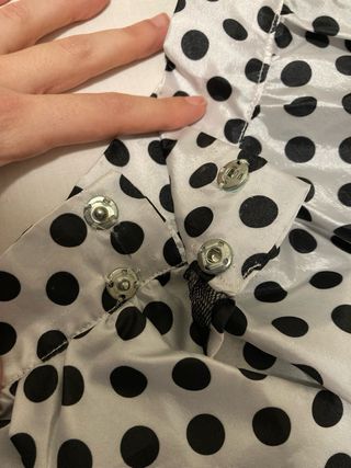 Disfraz carnaval adulto años 80 lunares