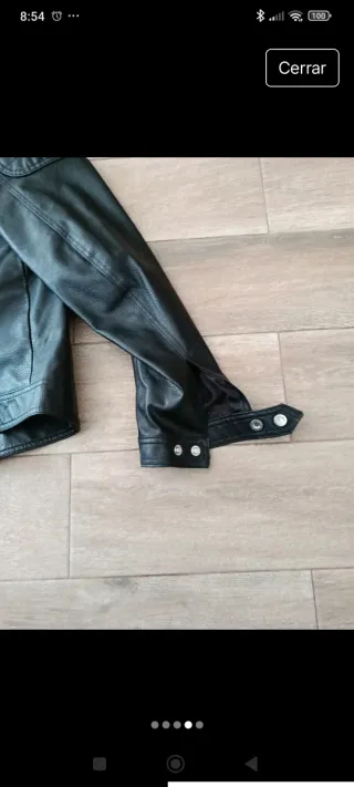 Chaqueta Motera H&M Negra Talla L