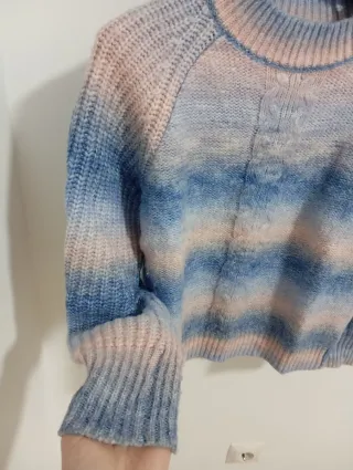 Jersey Shein Talla S Degradado Azul Rosa