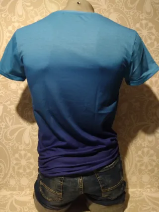 Camiseta degradada azul Primark Talla S