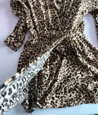 Vestido estampado leopardo