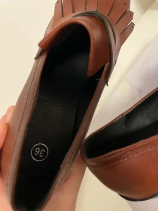 Francesine con tacco marroni