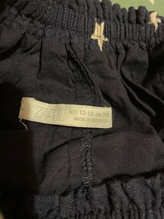 Conjunto Falda y Top azul con Estrellas blancas