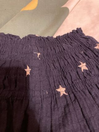 Conjunto Falda y Top azul con Estrellas blancas