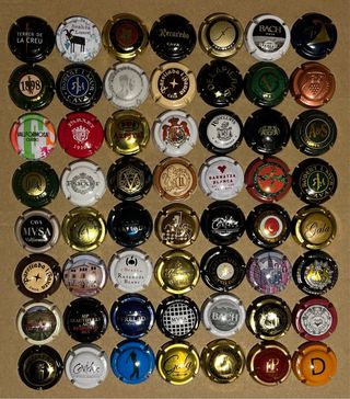 56 Chapas de Cava Colección