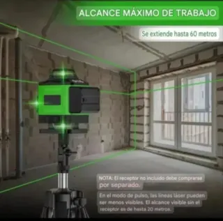 Nivel Láser 4D 16 Líneas Trípode Accesorios