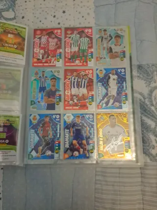 Colección cartas fútbol: +250, Balones Oro, Limita