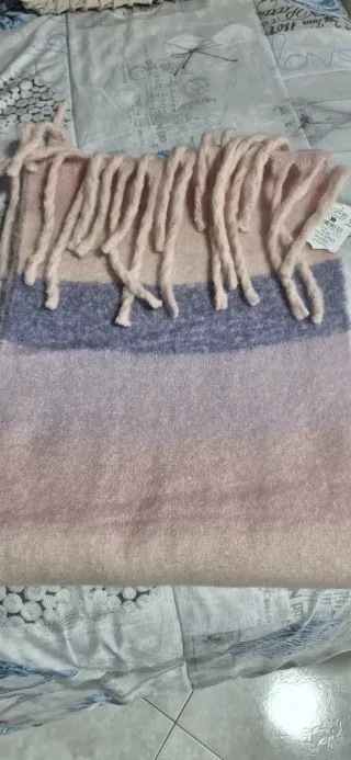 Sciarpa Terranova rosa e viola