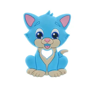 Mordedores de silicona temática felina