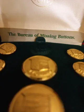 Set Bottoni Vintage Waterbury Cos. Oro