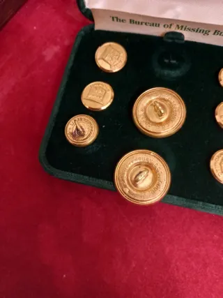 Set Bottoni Vintage Waterbury Cos. Oro